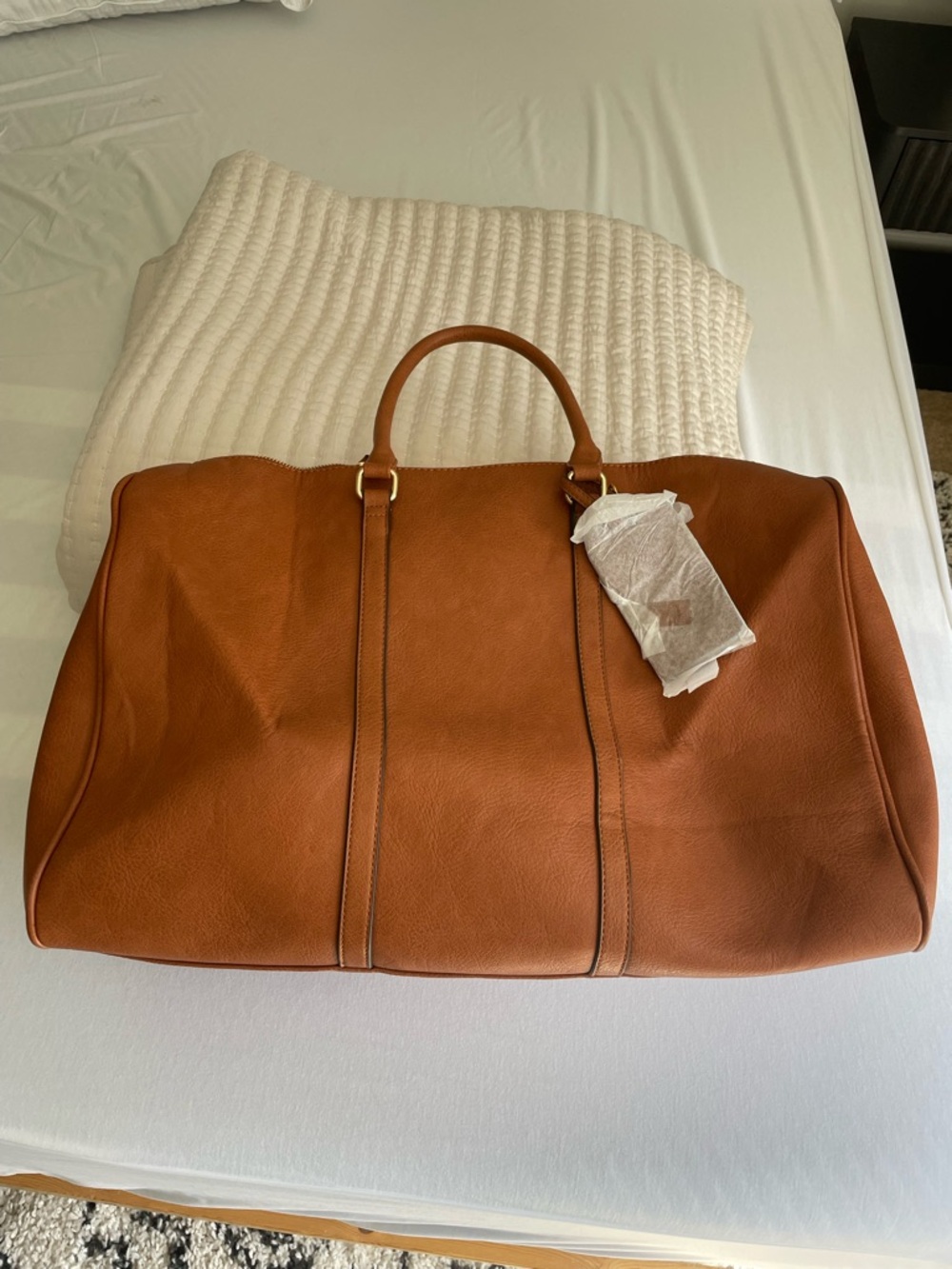 NWT Sole Society Weekender Duffle Bag - Cognac